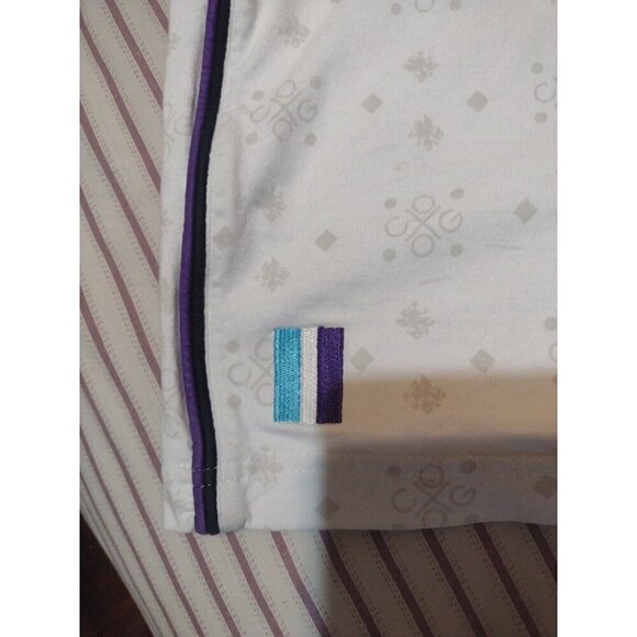 COOGI Shirt Men XL Short Sleeve T-Shirt Graphic Logo Zipper Pocket White Cotton - Picture 11 of 13